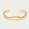 18K Yellow Gold Diamond Bangle 2 Tone