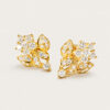 18K Yellow Gold Diamond Earstud