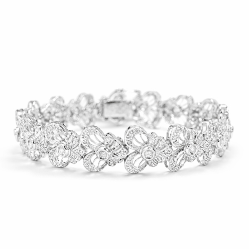 18K White Gold Diamond Bracelet