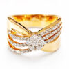 18K Rose Gold Diamond Ring ‘Two Tone’