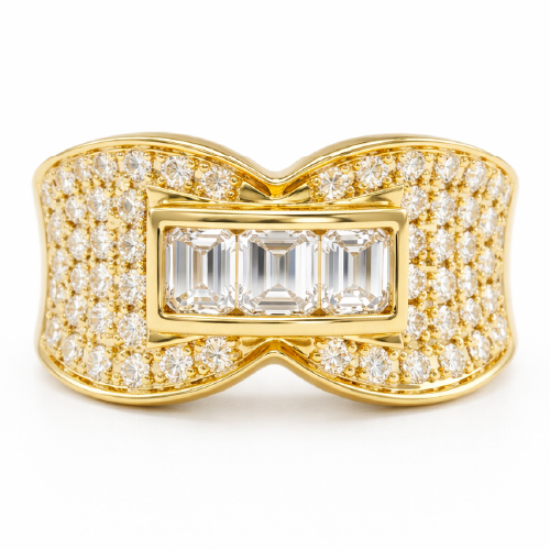 850 Yellow Gold Diamond Ring