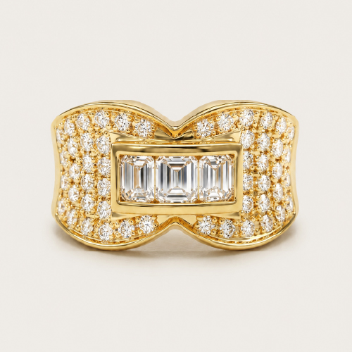 20 K Yellow Gold Diamond Ring