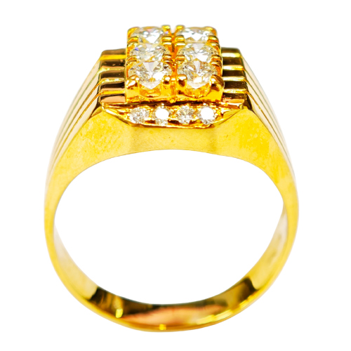 22K Yellow Gold Diamond Ring