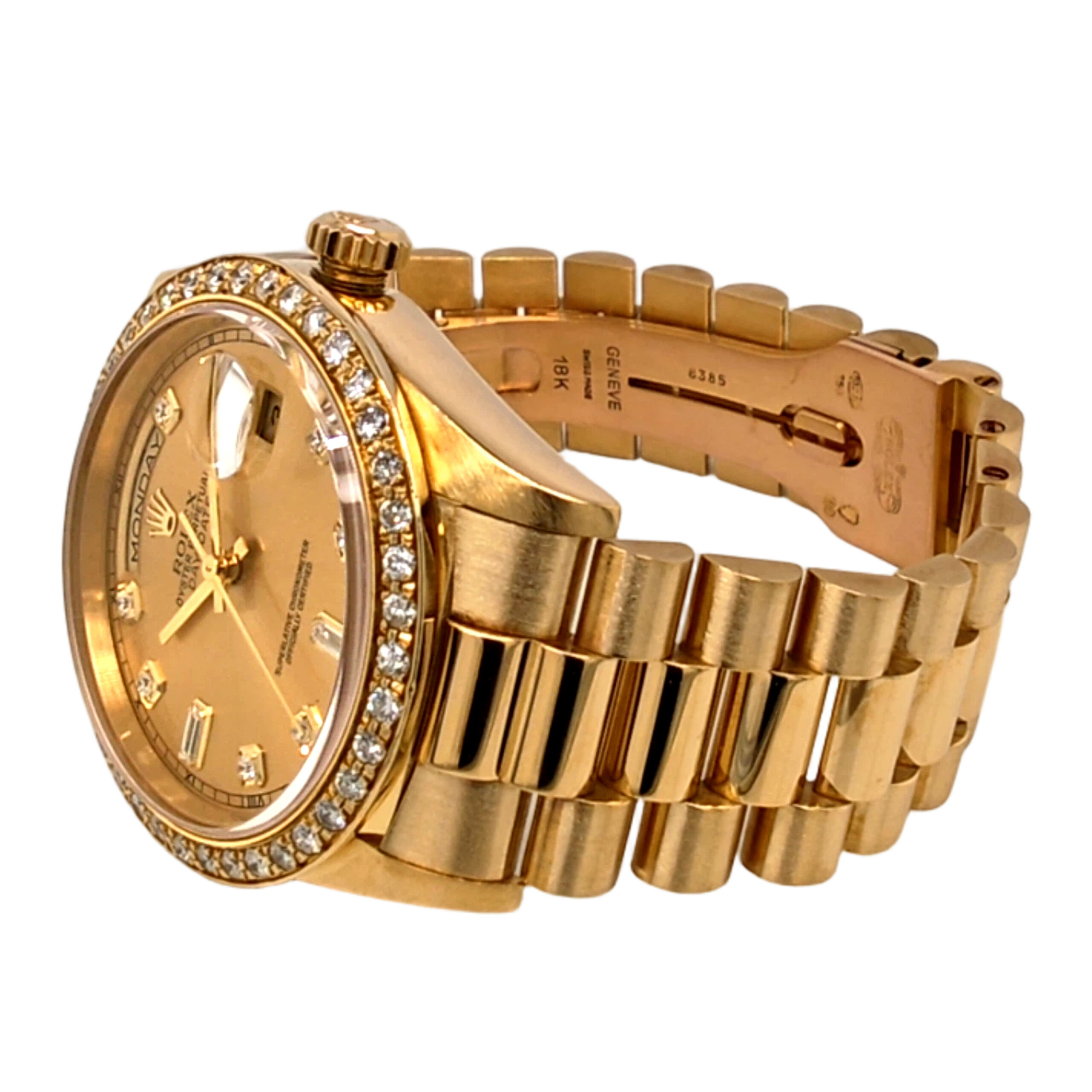 18K Yellow Gold Rolex Day-Date 36 Diamond 18238