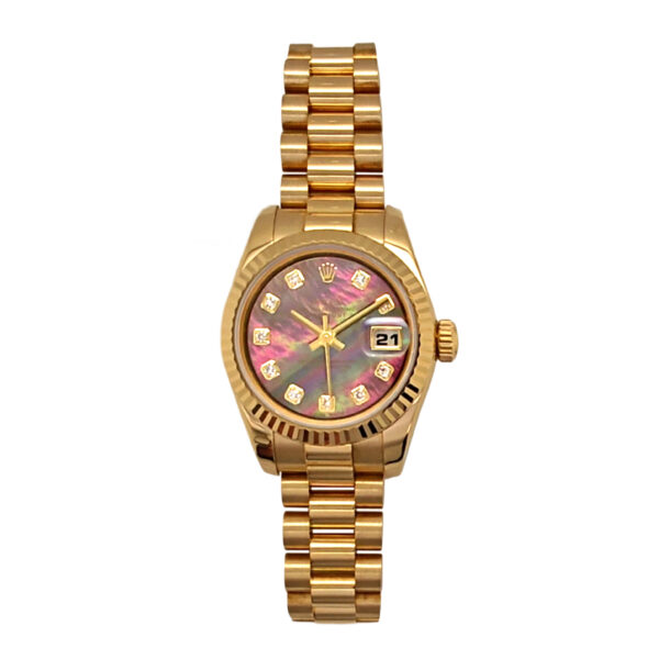 18K Yellow Gold Rolex Lady-Datejust Diamond & Mop 179178