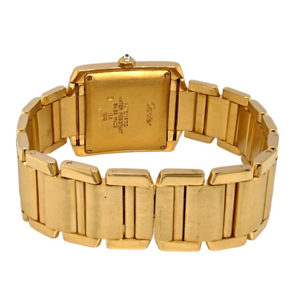 18K Yellow Gold Cartier Tank Francaise Diamond