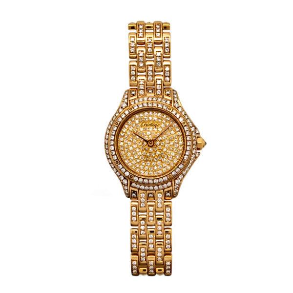 18K Yellow Gold Cartier Cougar Diamond