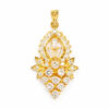 22K Yellow Gold Diamond Pendant