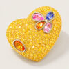 18K Yellow Gold Colour Sapphire Pendant