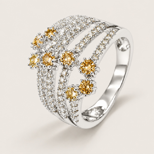 18K White Gold Diamond Ring