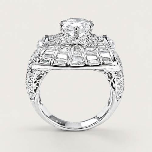 18K White Gold Diamond Ring