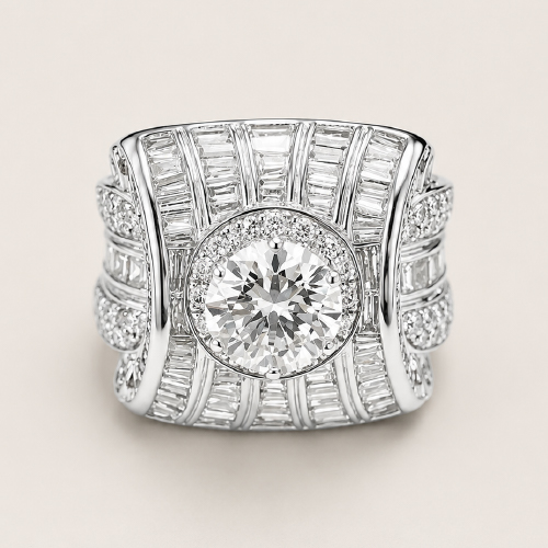 18K White Gold Diamond Ring
