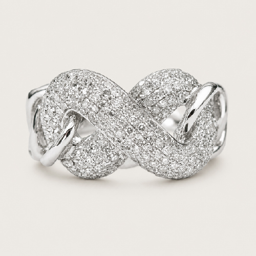 18K White Gold Diamond Ring