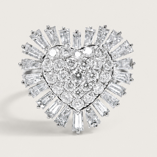 18K White Gold Diamond Ring