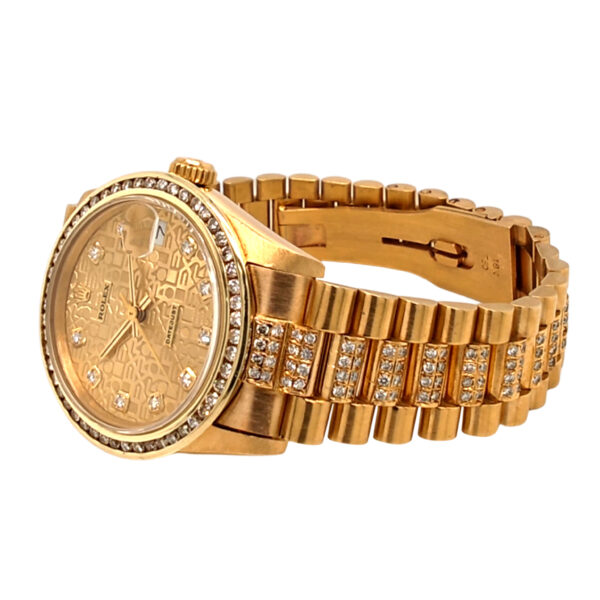 18K Yellow Gold Rolex Datejust 31 Diamond 68278