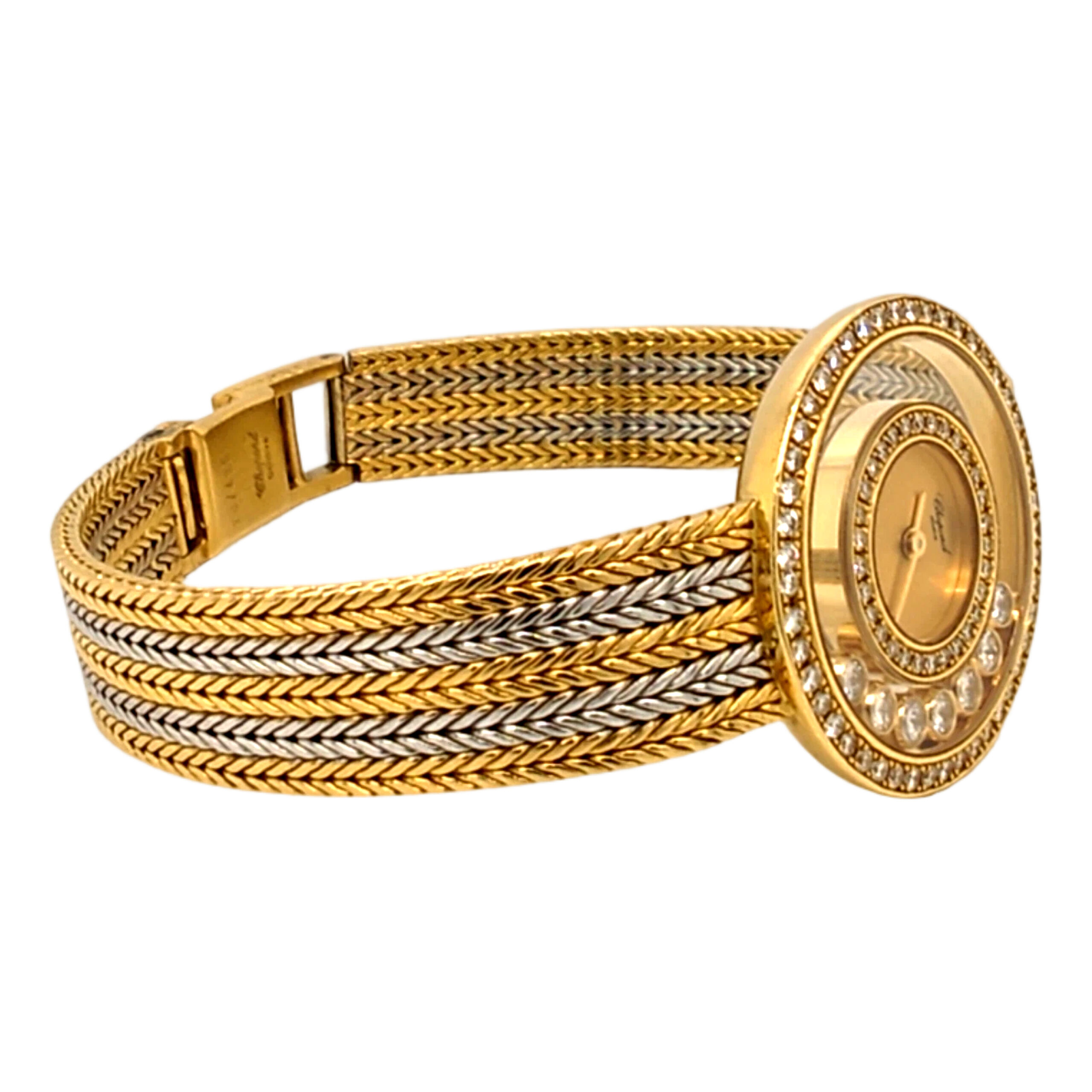 18K Yellow Gold Chopard Happy Diamond