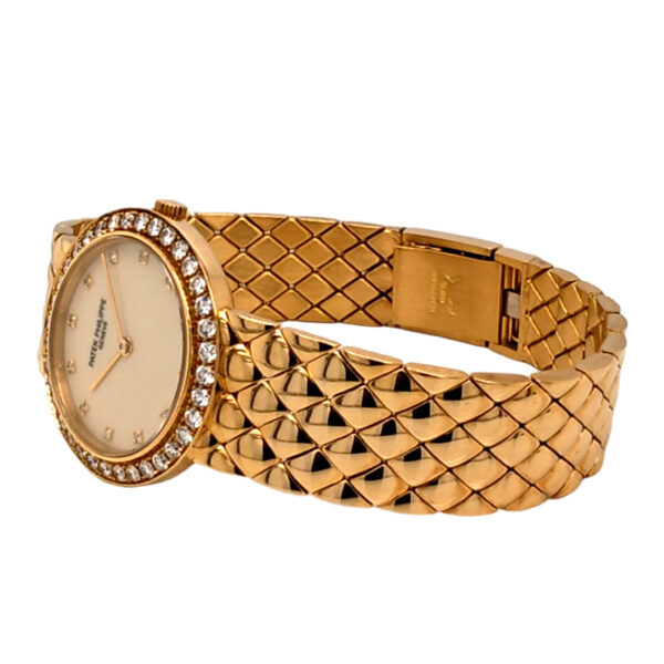 18K Yellow Gold Patek Philippe Calatrava Diamond