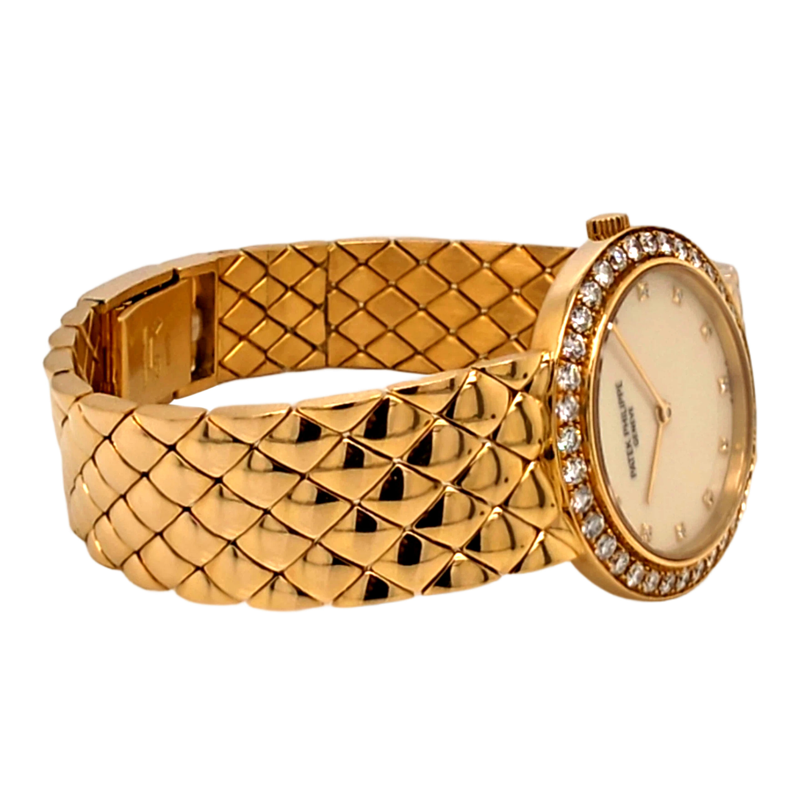 18K Yellow Gold Patek Philippe Calatrava Diamond