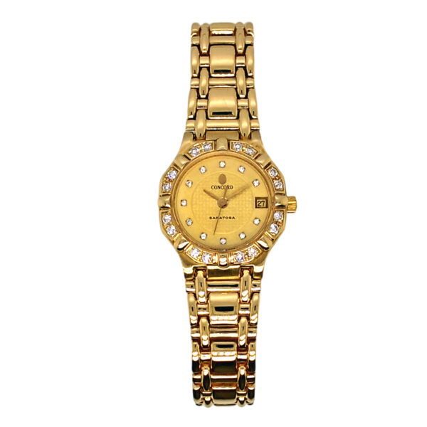 18K Yellow Gold Concord Saratoga Diamond