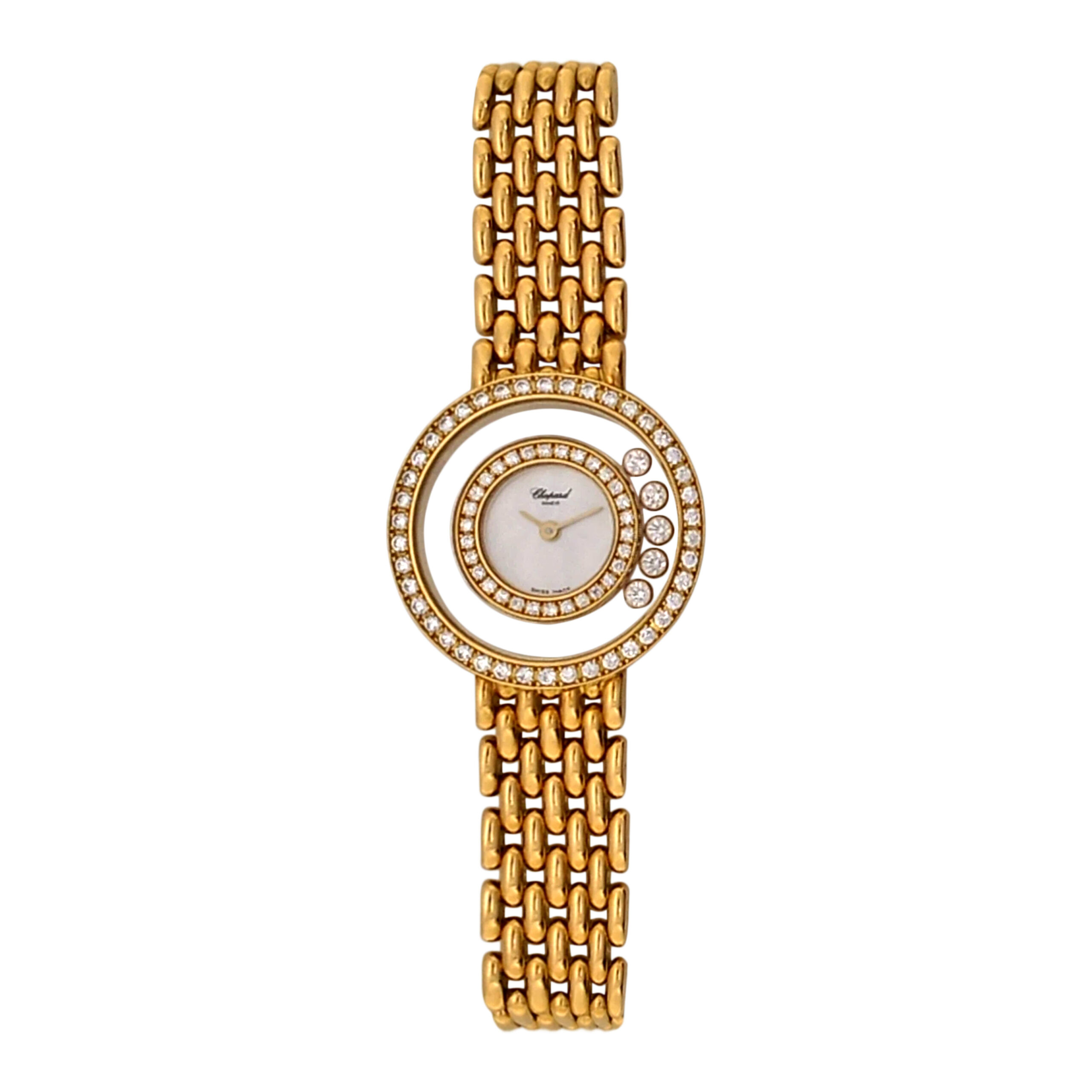 18K Yellow Gold Chopard Happy Diamonds