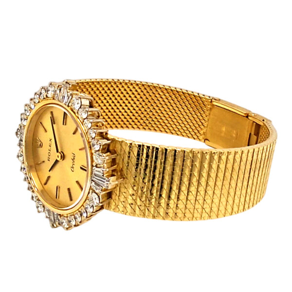 18K Yellow Gold Rolex Orchid Diamond 2671-9