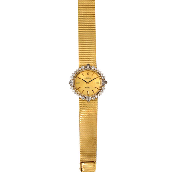 18K Yellow Gold Rolex Orchid Diamond 2671-9