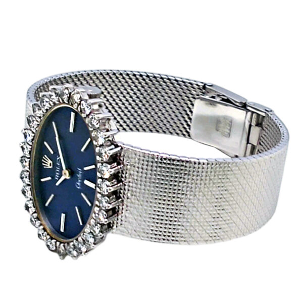 18K White Gold Rolex Orchid Diamond 2674
