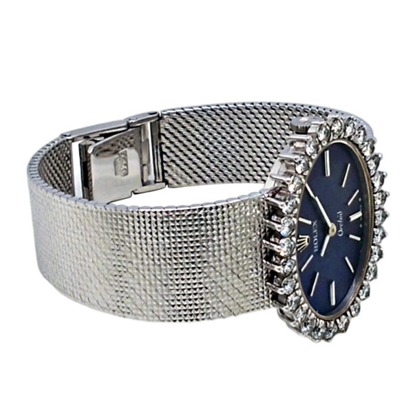 18K White Gold Rolex Orchid Diamond 2674