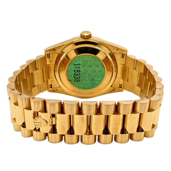 18K Yellow Gold Rolex Day-Date 36 Mop & Diamond 118338