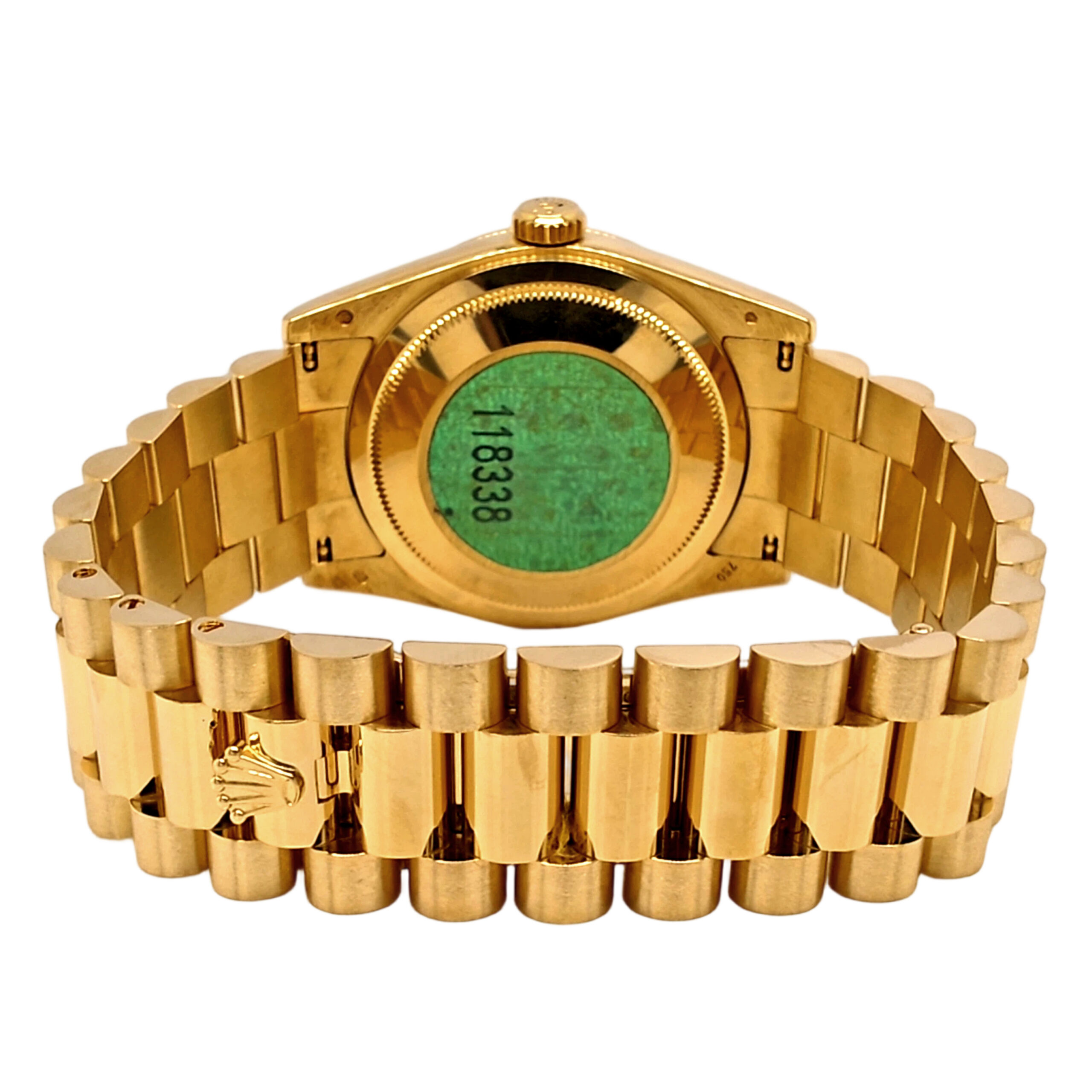 18K Yellow Gold Rolex Day-Date 36 Mop & Diamond 118338