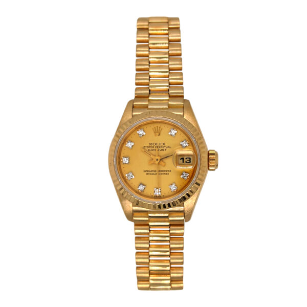 18K Yellow Gold Rolex Lady-Datejust Diamond 69178