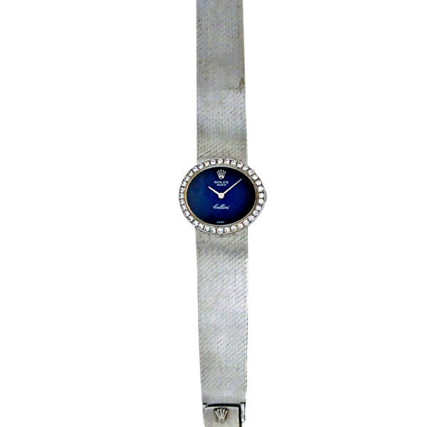 18K White Gold Rolex Cellini Diamond 4081