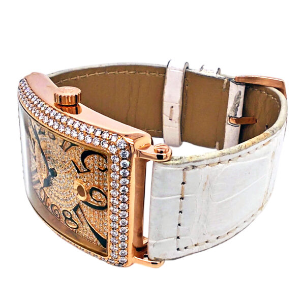18K Rose Gold Franck Muller Long Island Diamond