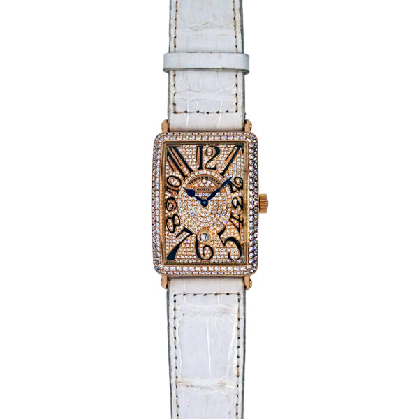 18K Rose Gold Franck Muller Long Island Diamond