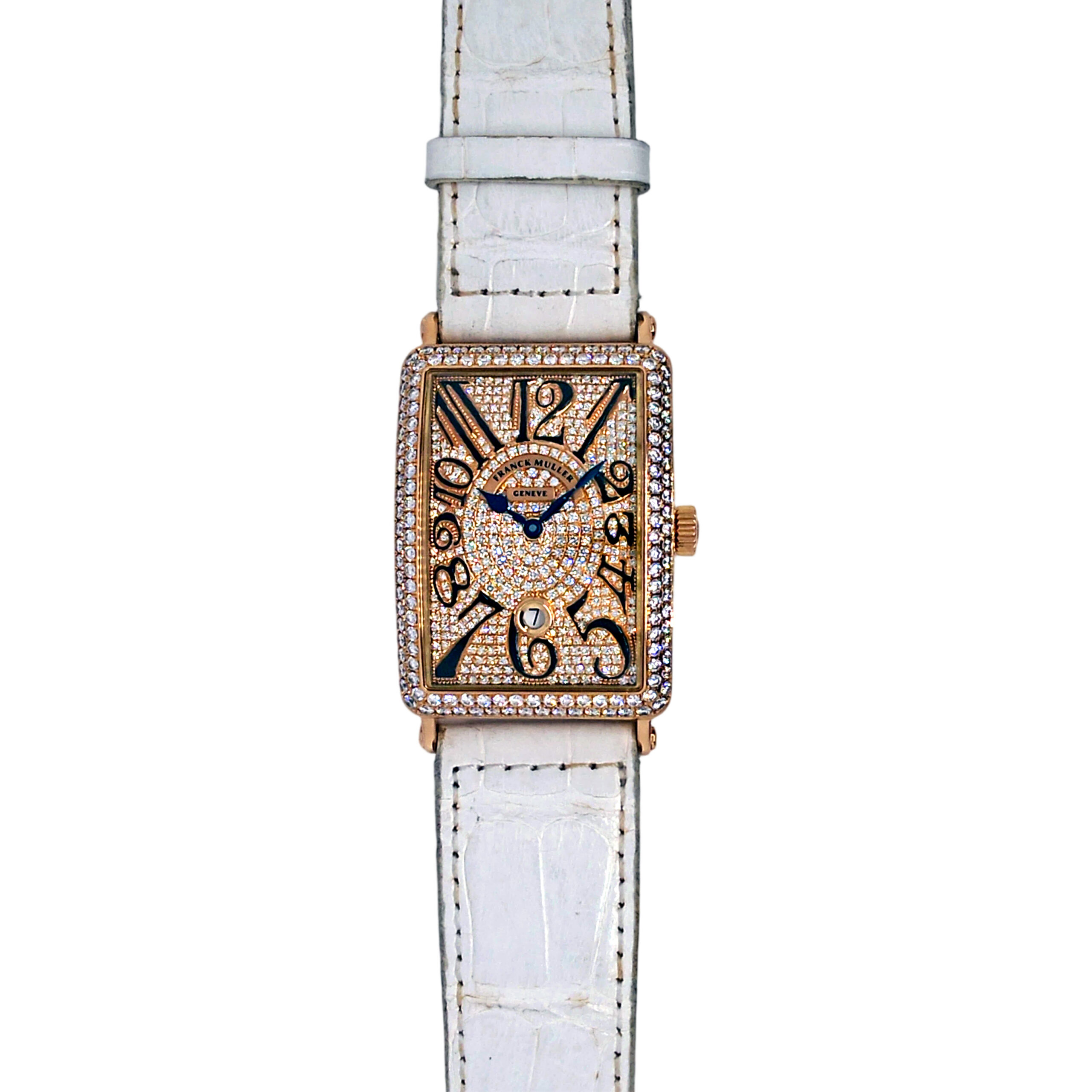 18K Rose Gold Franck Muller Long Island Diamond