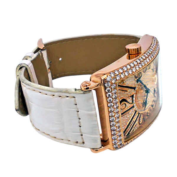 18K Rose Gold Franck Muller Long Island Diamond