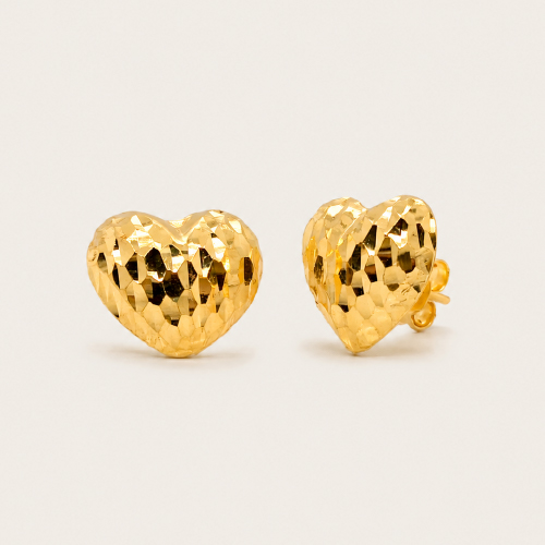 22K Gold Cutting Earstud