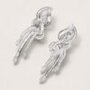 18K White Gold Diamond Earring