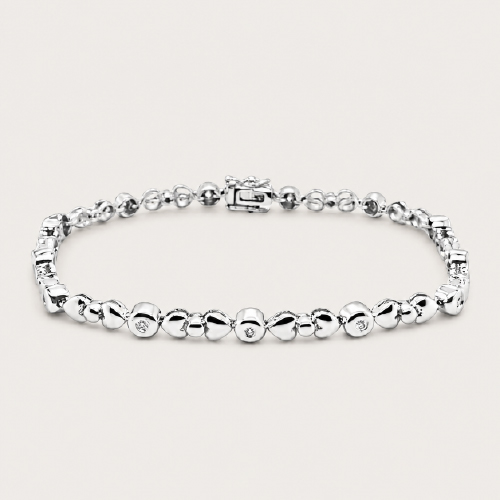 18K White Gold Diamond Bracelet