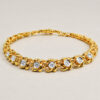 20K Yellow Gold Diamond Bracelet