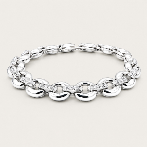 18K White Gold Diamond Bracelet