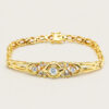 20K Yellow Gold Diamond Bracelet