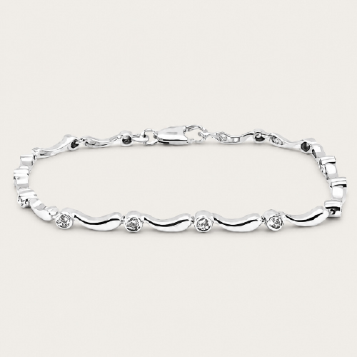 18K White Gold Diamond Bracelet