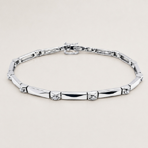 18K White Gold Diamond Bracelet
