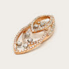 18K Rose Gold Diamond Pendant 2 Tone