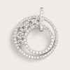18K White Gold Diamond Pendant