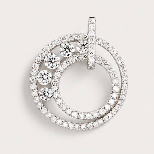 18K White Gold Diamond Pendant