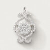 18K White Gold Diamond Pendant