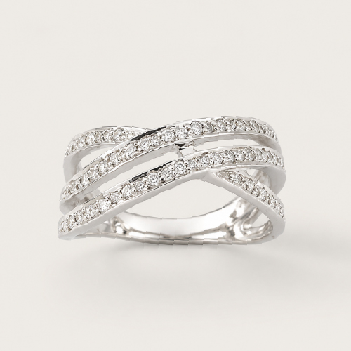 18K White Gold Diamond Ring