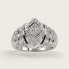 18K White Gold Diamond Ring